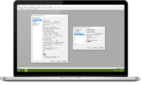 Налаштування вузлів надсилання та отримання даних